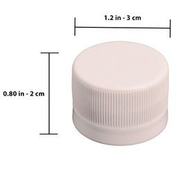 100pcs Plastic Bottle Caps DIY Craft - Bottle caps for Children Intelligence Stickes Kindergarten - Bottles caps for Crafts - DIY Bottle Cap Projects - Pack of 100pcs (White)