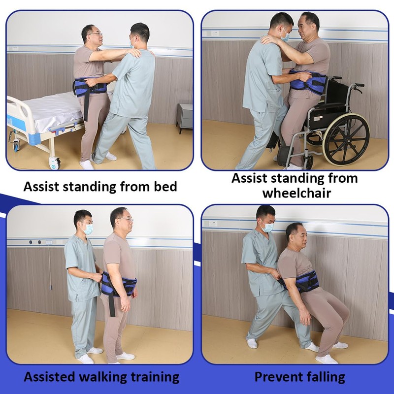 Ehucon Gait Belt for Seniors Transfer Belt Quick Release Buckle,
