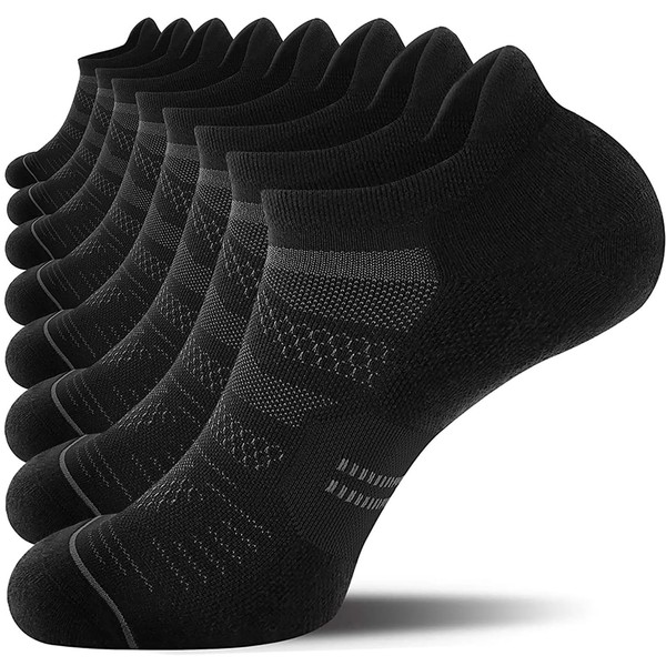 8 Pairs Ankle Running Compression Sock for Men and Women,Cushioned