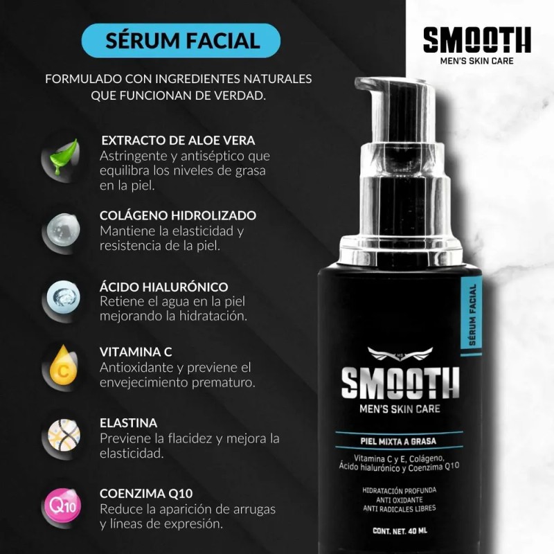 Sérum Anti Edad Vit C Y Coenzima Q10 Para Hombres