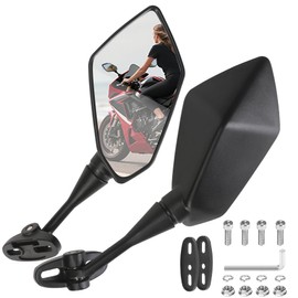 VenxyKod Universal Rear View Mirrors Fit For CBR600 F4 F4I Motorcycle Rear View Side Mirrors 1999-2006 CBR900 CBR919 CBR929 CBR954 1998-2003 RC51 RVT1000 DD250E DD300 DD350