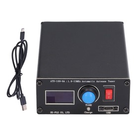 1.8-55 MHz ATU‑100 Automatic Antenna Tuner 0.96 Inch Display Radio Tuner with USB Charging Function Open Source Shortwave Antenna Tuner for Amateur Radio