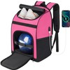 Ciihars Single Bowling Ball Bag Backpack with Shoe Bag Up