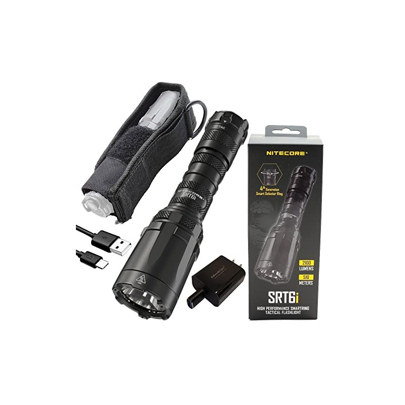 EdisonBright Nitecore SRT6i 2100 Lumen Rechargeable Long Throw Smart Ring