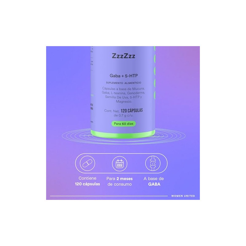 Nutrition Zzzzzz Capsulas Dormir Relajación Sueño Reparador Gaba Magnesio Hongo