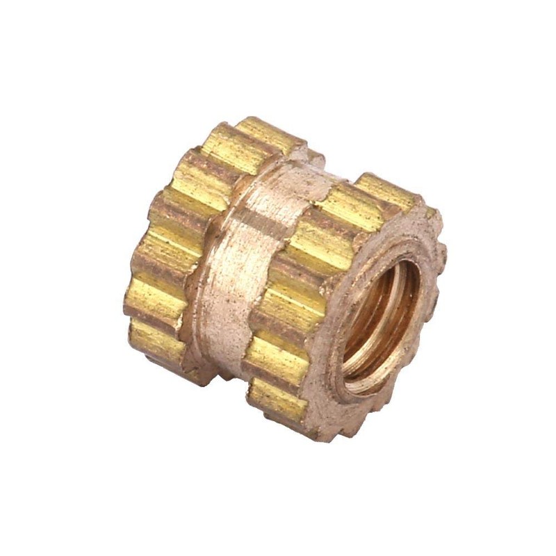 Cylinder Knurled Threaded, 100Pcs Lightweight Insert Embedment Nut, Heat-Resistant M2