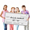lausomile 40" x 16" Giant Big Blank Check - Folded