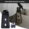 Hodflop L11-6109 Hood Roller Bracket Kit w/Rollers and Hardware Compatible