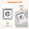 Commercial Spice Rack Shelf, Stainless Steel Gastronorm Container Rack With