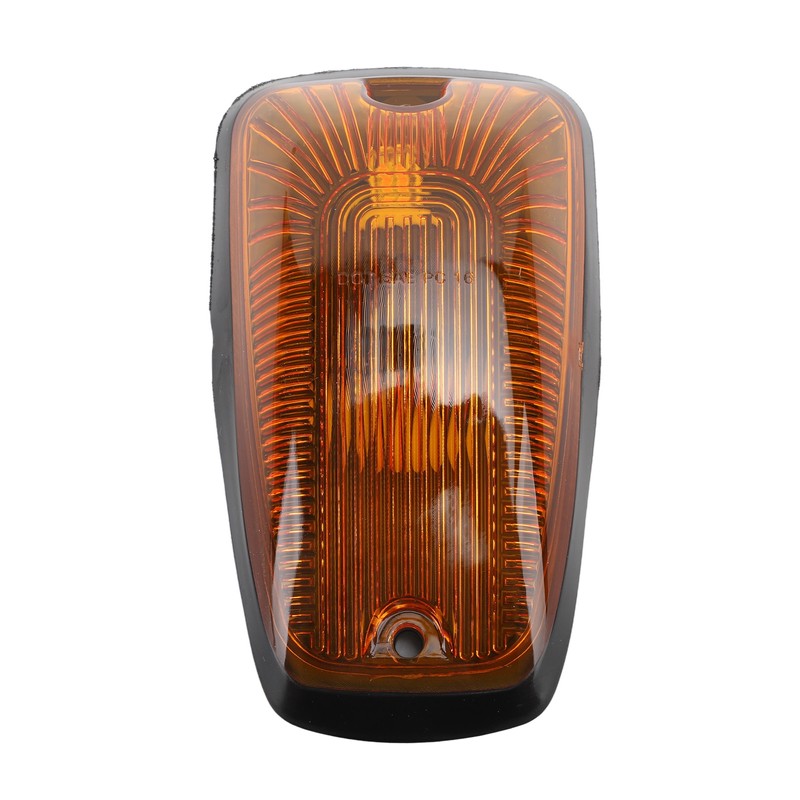 5Pcs Cab Marker Light Weatherproof Amber Teardrop Cab Top Running