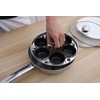 6 Cups Egg Poacher Pan - Stainless Steel Poached Egg