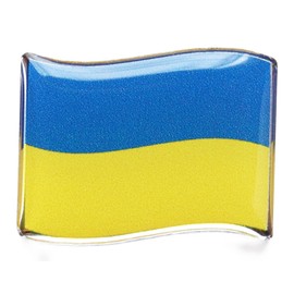 Ukraine Flag Pin Badge for Cheer, Friendship and Friendship Pins, Goods, Acrylic (Crystal Processing), Acrylic