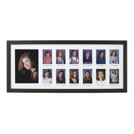Pearhead School Days Graduation Frame, Celebrate Milestones By Sharing Photos from Kindergarten to Graduation, Graduation Party Decor, K-12 School Picture Frame, Wall Mount, 13 Photos
