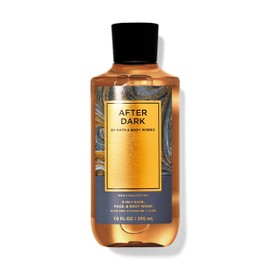 Bath and Body mens 3 in 1 hair face and body wash with vitamin Shower gel (10 fl oz / 295 ml, After dark)