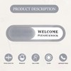 Do Not Disturb/Welcome Please Knock Acrylic Privacy Sign, (7.4 x