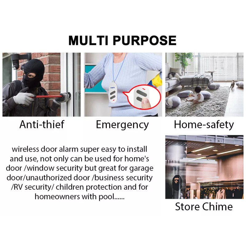 KERUI Wireless Remote Control Magnetic Sensor Door Window Home Security