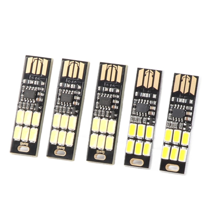 5PCS USB Night Light Stepless Dimming Touch Sensor Switch Mini