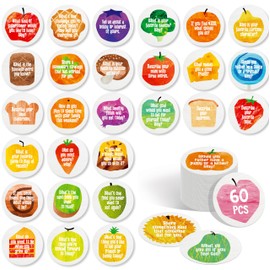 Gethelud 60 Morning Meeting Chips, 60 Designs Conversation-Starter Cards Questions Cards for Students, Classroom Activity-Improve Listening & Communication, Vocabulary, Social Skill