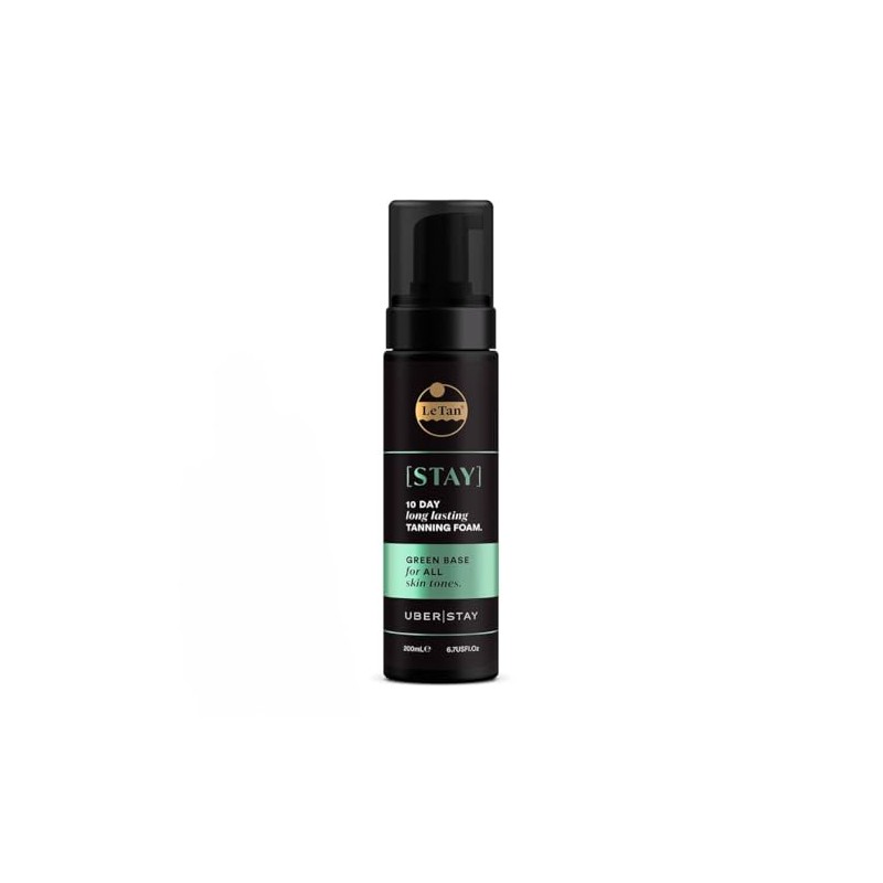 UBER STAY SELF TANNING FOAM GREEN BASE 200ML