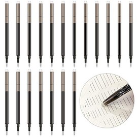 24 Pieces Gel Ink Refills Erasable Gel Refills for Erasable Gel Ink Pens, Fine Point 0.7 mm (Black)