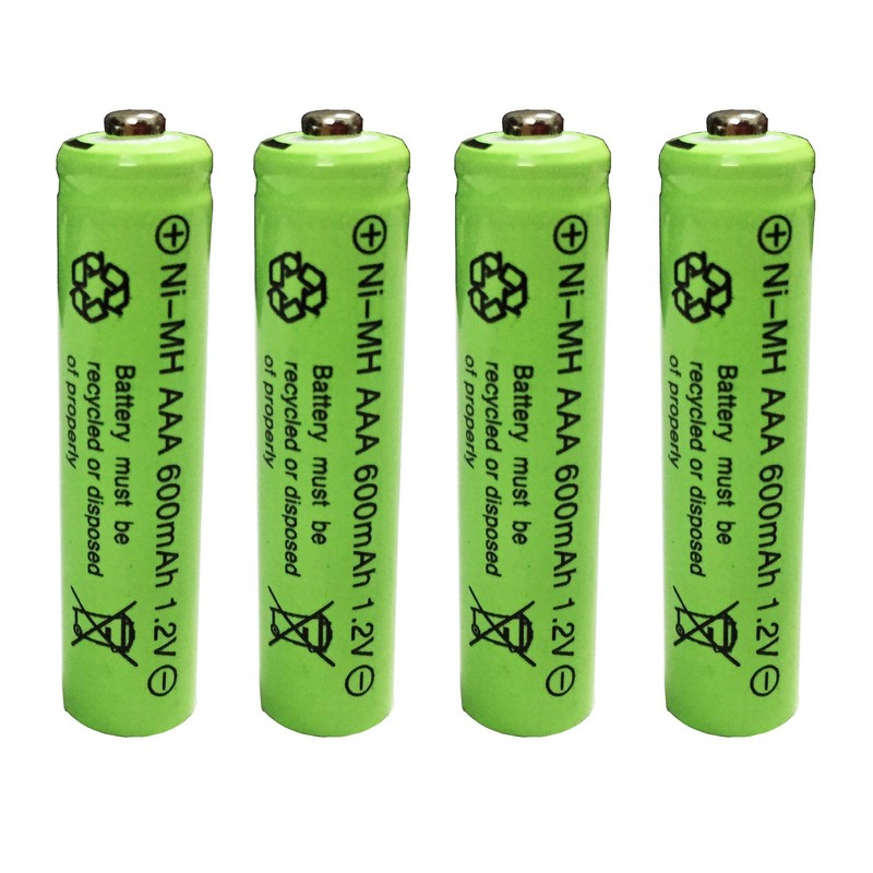 GSUIVEER Ni-mh AAA 600mAh 1.2V Triple A Rechargeable Batteries for
