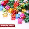 GZGXKJ 96pcs Decorations 2.5cm Mini Boxes Christmas Tree Hanging Decorations