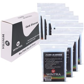 WINTRA 800 Count Ultra Clear Penny Card Sleeves,2-5/8 x 3-5/8'' Soft Card Protectors for Baseball Cards and Other Sports Cards
