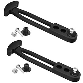 2 Pcs Boat Telescoping Ladder Rubber Strap Marine Boat Yacht Sport Jet Boarding Secure Retaining Latch Band with Adjustable Mounting Holes for Yacht 2 or 3, 4 Steps Ladder (6 x 1.8 Inch, 3 Holes)