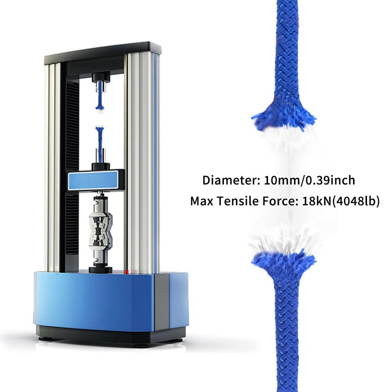 NewDoar CE & UIAA Certificated 18KN Static Climbing Rope 10mm