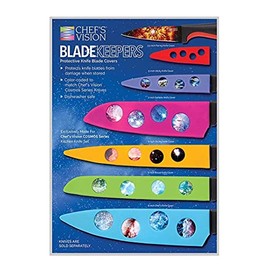 Chefâs Vision Blade Keepers Protective Knife Covers for the Cosmos Series Knives - Knives Not Included - Color Blade Cover Sheaths for Kitchen Knives - Blade Guards to Protect your Cosmos Knives