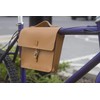 London Craftwork Classic Frame Satchel for Bicycle Genuine Leather Honey