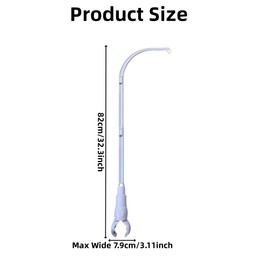 Sweetfamily 32 inch Crib Mobile Arm Nursery Mobile Arm Baby Mobile Hanger,Extra Long Mobile Arm for Crib,The Claw Part can be Adjusted Width,DIY Toy Decoration