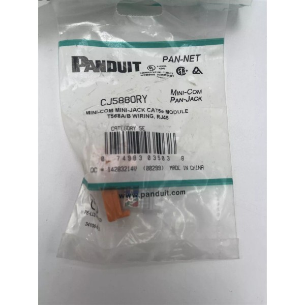 Panduit Mini-Com Mini-Jack Cat5e Module Orange
