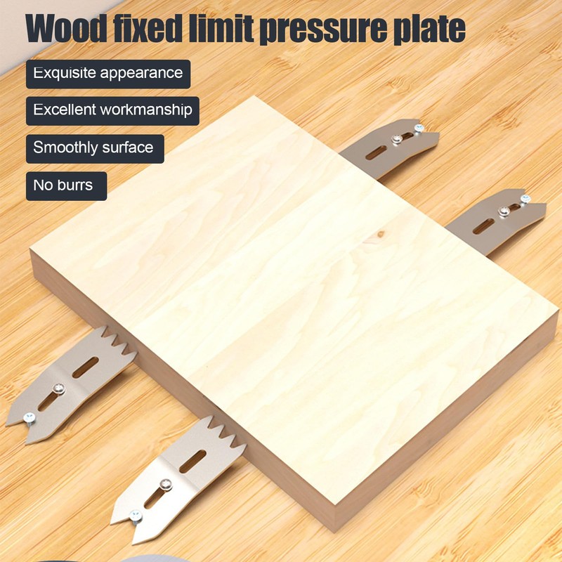 4Pcs Woodworking Limit Clamp Set, Aluminum Alloy Clamping Dogs for