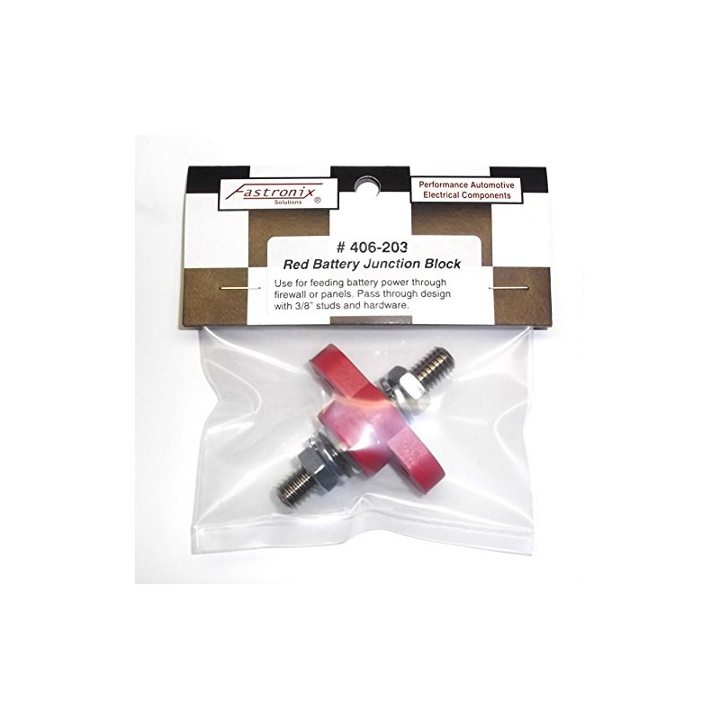 Fastronix 3/8" Red Remote Battery Terminal Feed Thru