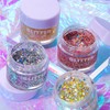 MKNZOME Glitter Gel for Body and Face, Holographic Glitter with