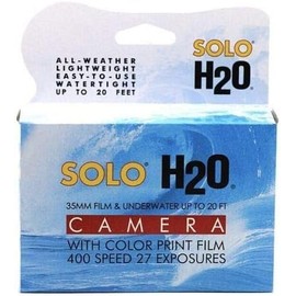 Solo H2O 35mm Single Use Underwater Camera with 400ASA 27 Exposure Film