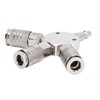 3 Way Air Splitter 1/4 Inch NPT Male Thread 3