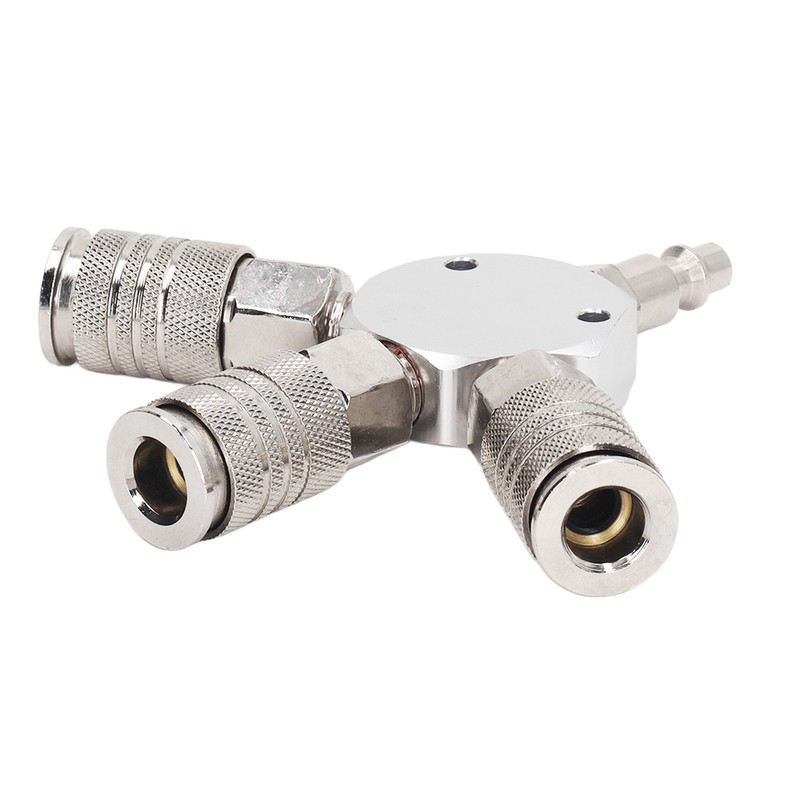 3 Way Air Splitter 1/4 Inch NPT Male Thread 3