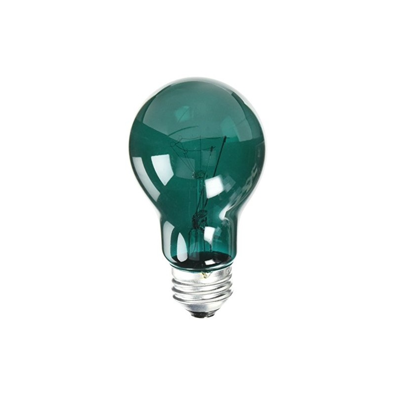 Westinghouse 0344400, 25 Watt, 120 Volt Trans Green Incandescent A19