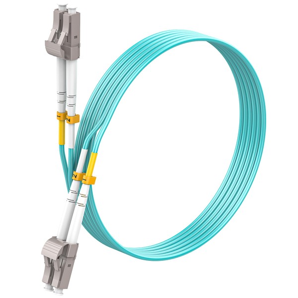 SpeedyCables LC to LC Fiber Patch Cable 0.5m/1.6ft, OM3 Multimode