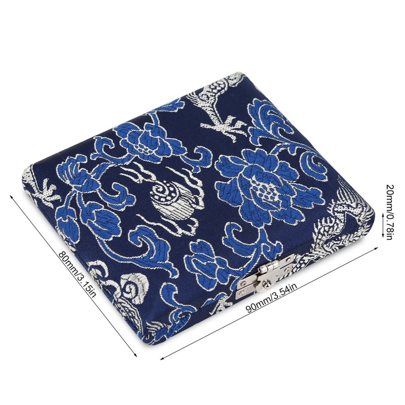 Wooden Silk Cloth Cover Reed Case Holder Storage Box for