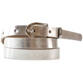 fashionchimp ® Basic Women's Belt Made of 100% Genuine Leather, Slim Belt, Width Approx. 1.5 cm, Made in Germany -