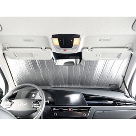 YelloPro Auto Custom Fit Reflective Front Windshield Sunshade Sun Shade for 2023 2024 Kia NIRO SUV, Plug-in Hybrid, Hybrid, EV, UV Reflector Sun Visor Protector Blocks Accessories [Made in USA]