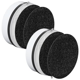 2 Set HP125 Replacement Filter for Hunter HP125 AirX HEPA Digital Air Purifier, 2 Pack H13 True HEPA and 4 Pack Activated Carbon Pre-Filter, Part Number H-HF125-VP H-HF125