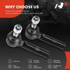 A-Premium 2 x Front Outer Tie Rod Ends, Compatible with