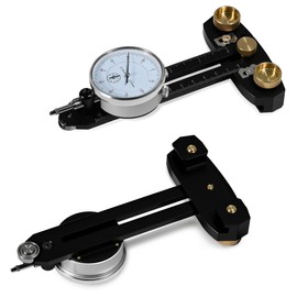 Thin Rip Table Saw Guide Jig, 0-0.4" Table Saw Alignment Dial Indicator Gauge Tool, Table Saw Band Saw Router Accessories for Woodworking Repeat Narrow Strip Cuts with 0.0004” High Precision