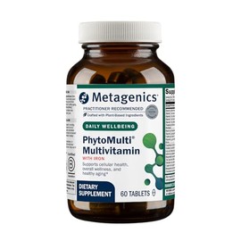 Metagenics PhytoMulti with Iron - Daily Multivitamin for Men & Women with Phytonutrients* - Methylfolate, Vitamins A‑K, Zinc & B6 - Iron Bisglycinate 