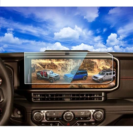 2pcs Anti-Glare 2025 Jeep Gladiator Wrangler Screen Protector for 2024 2025 Jeep Wrangler JL Gladiator 4xe 12.3Inch 2025 Wrangler Gladiator Accessories Tempered Glass Wrangler 12.3'' Matte