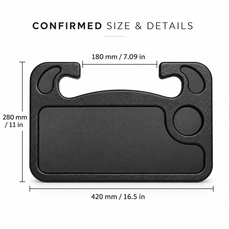 Car Steering Wheel Tray for Eating & Laptop Use –